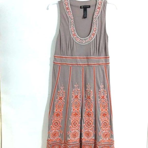 INC NWT EMBROIDERED FIT & FLARE DRESS SIZE SMALL - Picture 2 of 13